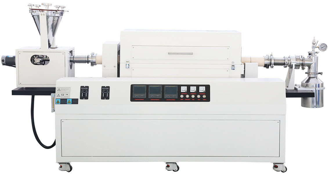 真空连续加料回转管式炉