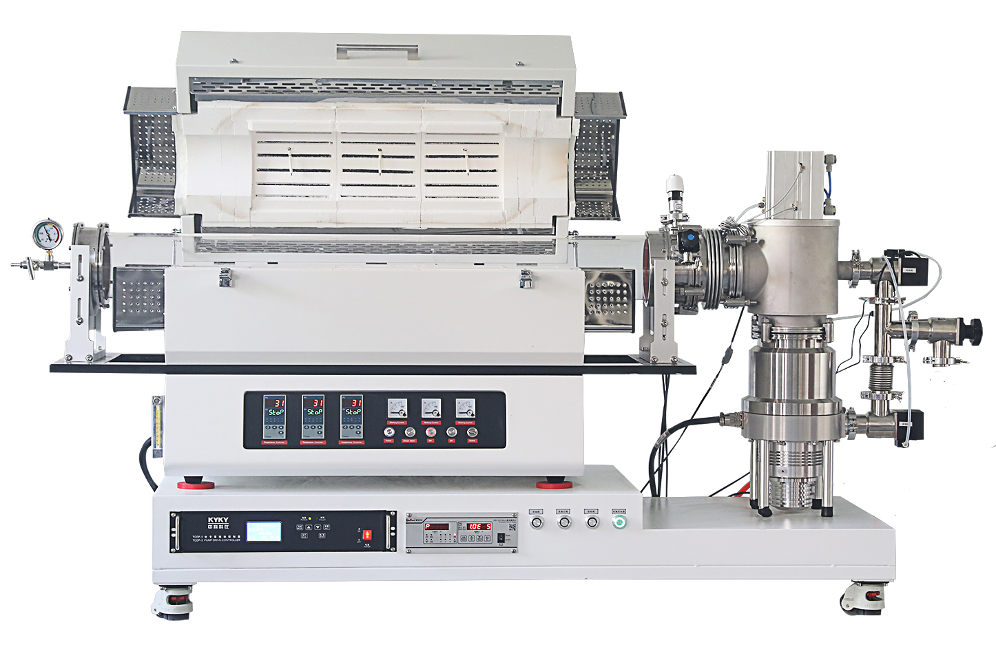 1200度三温区高真空管式炉（分子泵）